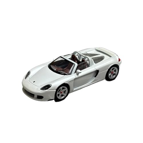 1 64 Für Porsche Carrera GT Cabrio Diecast Alloy Edition Spielzeugautos Modell Souvenir Statische Anzeige(White) von XIYUEYING