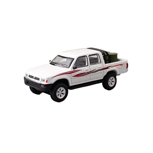 1 64 Für Toyota Hilux Pickup Weißlegierung Automodell Sammlerstücke Souvenir Display Ornament(A) von XIYUEYING