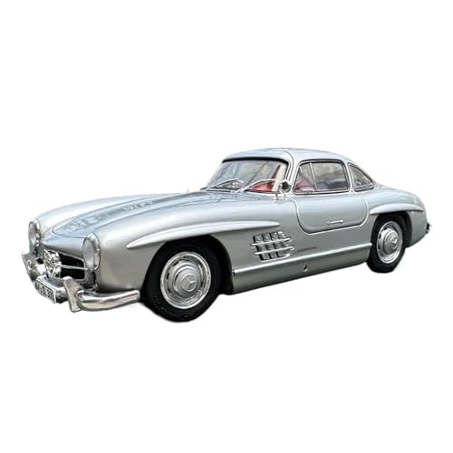 1:18 Für 300SL Coupé, Silberrote Innenausstattung, Metallmodell-Oldtimer Für Das Geburtstagsgeschenk Eines Freundes von XIYUEYING
