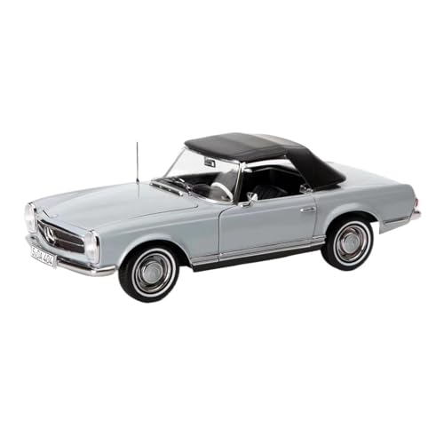 1:18 Für Benz 230 SL 1963 Grauer Oldtimer Automodell Metallmaterial An Einen Freund Senden Ferienkollektion von XIYUEYING