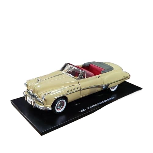 1:18 Für Bui Lark BUI Roadmaster Ribira 1949 Vintage Auto Modell Sammlung Ornamente Souvenir Druckguss Spielzeug von XIYUEYING