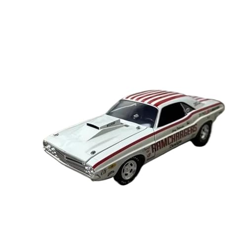 1:18 Für Dodge Challenge 1971 Legierungsdruckguss-Modellauto Spielzeug Geburtstagsgeschenke Ausstellungssammlung Weiß von XIYUEYING