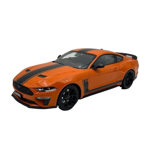 1:18 Für Ford Mustang Crown R-SPEC 5,0 Harz Diecast Auto Simulation Modell Sammlerstücke Souvenir(Orange) von XIYUEYING