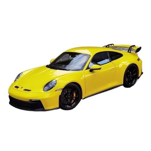 1:18 Für Porsche 911 992 GT3 2021 Sportwagensimulation Legierungsautomodell-Sammlung(Yellow) von XIYUEYING