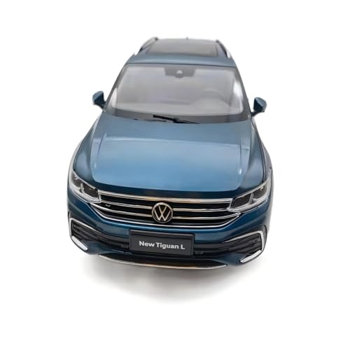 1:18 Für Volkswagen Tiguan L TIGUAN L 2022 Legierung Automodell Statische Fahrzeugverzierungen Wohndekorationen(Blau) von XIYUEYING