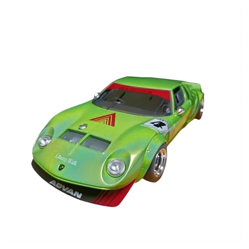 1:18 Lbwk Miura Green Simulation Limited Edition Resin Wide Body Modifikation Automodell Spielzeug Geschenk von XIYUEYING