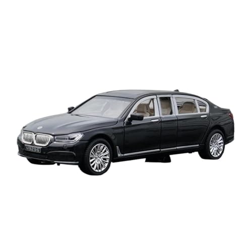1:24 Für BMW 760Li Legierung Mit Sound Licht Simulation Sammlung Miniatur Auto Modell Kinder Junge Spielzeug(Schwarz) von XIYUEYING