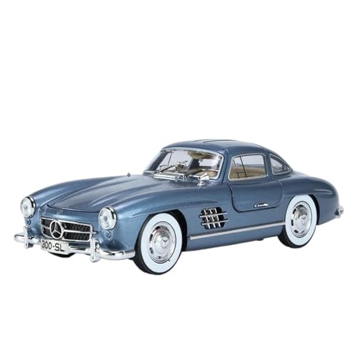 1:24 Für Benzs 300SL Collective Vintage Classic Diecast Car Modell Mit Sound Light Kinderspielzeug(Blau) von XIYUEYING