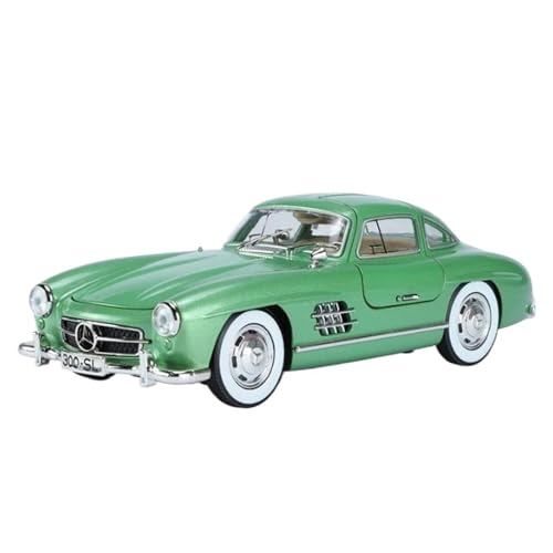 1:24 Für Benzs 300SL Collective Vintage Classic Diecast Car Modell Mit Sound Light Kinderspielzeug(Grün) von XIYUEYING