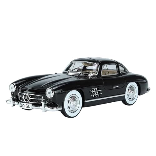 1:24 Für Benzs 300SL Collective Vintage Classic Diecast Car Modell Mit Sound Light Kinderspielzeug(Schwarz) von XIYUEYING