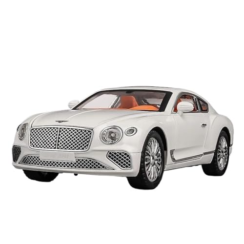 1:24 Für Continental GT Aloy Supercar Modell Mit Sound Light Kids Boy Car Toy Collection Home Decor(White) von XIYUEYING