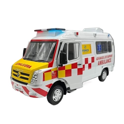 1:24 Für Force Krankenwagen Legierung Diecast Auto Simulation Klassische Modell Sammlerstücke Souvenir Display von XIYUEYING