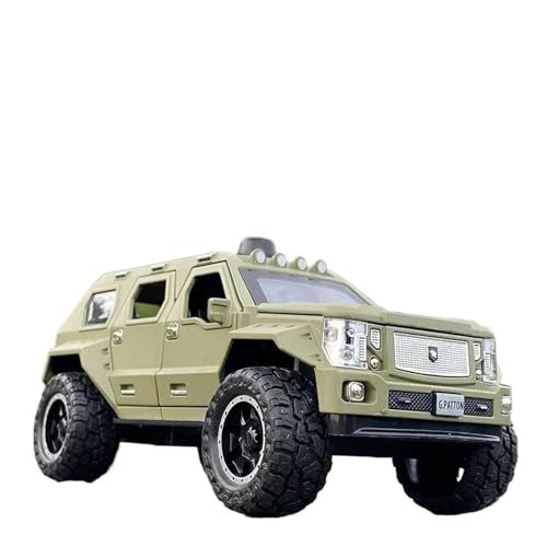 1:24 Für G.Patton Auto Mit Akusto-optischem Modell Legierung Automodell Zurückziehen Kinderspielzeug Sammlerstücke(Grün) von XIYUEYING