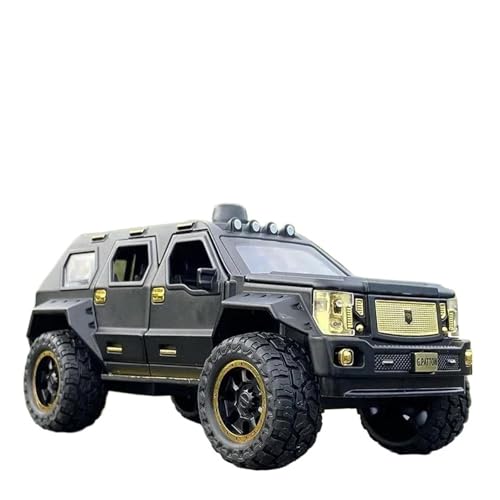 1:24 Für G.Patton Auto Mit Akusto-optischem Modell Legierung Automodell Zurückziehen Kinderspielzeug Sammlerstücke(Matte Black) von XIYUEYING