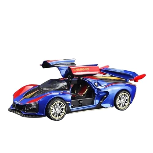 1:24 Für HONGQI HQ-S9 Sportwagen Simulation Metall Modell Auto Mit Spray Sound Licht Zurückziehen Auto Modell(A) von XIYUEYING