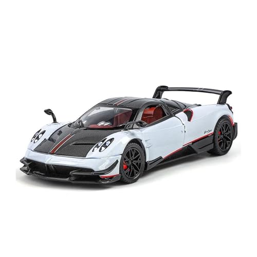 1:24 Für Huayra BC Legierung Auto Modell Mit Sound Licht Sammlung Kinder Spielzeug Fahrzeug Decor Diecast Voiture(White) von XIYUEYING