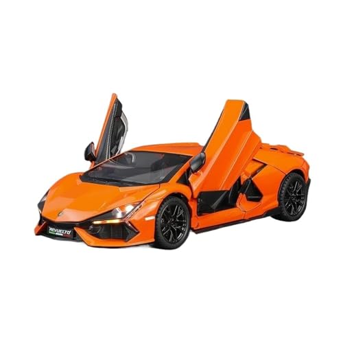 1:24 Für Lambo Revuelto Sound Light Collective Miniatur-Voiture-Kindermodell Aus Druckgusslegierung(Orange) von XIYUEYING