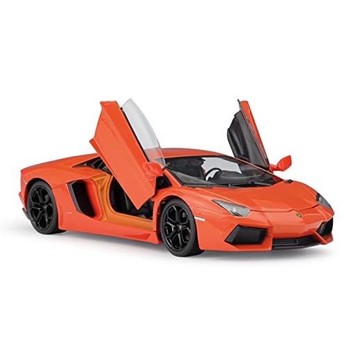 1:24 Für Lamborghini Aventador LP700-4 Legierung Sportwagen Modell Fertig Druckguss Auto Modell Spielzeug(Orange) von XIYUEYING