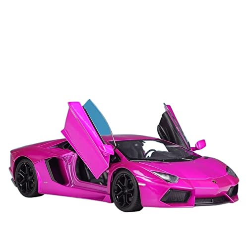 1:24 Für Lamborghini Aventador LP700-4 Legierung Sportwagen Modell Fertig Druckguss Auto Modell Spielzeug(Purple) von XIYUEYING