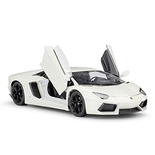 1:24 Für Lamborghini Aventador LP700-4 Legierung Sportwagen Modell Fertig Druckguss Auto Modell Spielzeug(White) von XIYUEYING