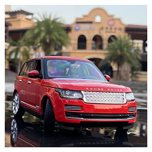 1:24 Für Land Rover Range Rover SUV Legierung Die-Cast Fertigmodellauto Maßstab Spielzeug Geländewagen(Rot) von XIYUEYING
