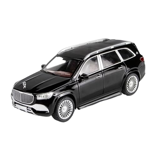 1:24 Für Maybachs GLS-Klasse GLS600 Legierung Auto Modell Spielzeug Sammlung Sound Licht Simulation Auto Spielzeug(Schwarz) von XIYUEYING
