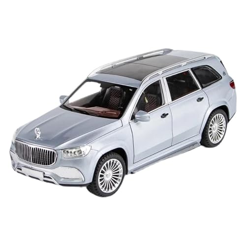 1:24 Für Maybachs GLS-Klasse GLS600 Legierung Auto Modell Spielzeug Sammlung Sound Licht Simulation Auto Spielzeug(Silber) von XIYUEYING