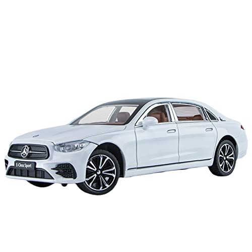 1:24 Für Mercedes-Benz E300L E-Cless Druckguss-Metallmodellauto Sound und Licht Zurückziehen Spielzeugauto von XIYUEYING