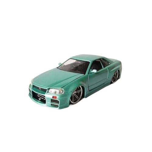 1:24 Für Nissan 2002 Skyline GTR R34 Legierung Auto Modell Miniatur Statische Sammlung Zeigt Ornamente von XIYUEYING