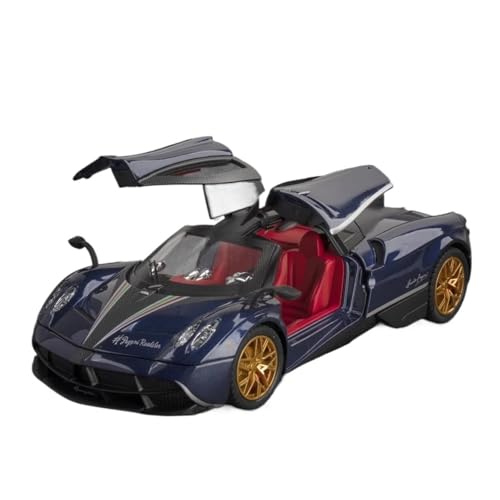 1:24 Für Pagani Huayra Super Legierung Auto Modell Sound Licht Pullback Collective Home Decor Kinder Spielzeug(Blau) von XIYUEYING