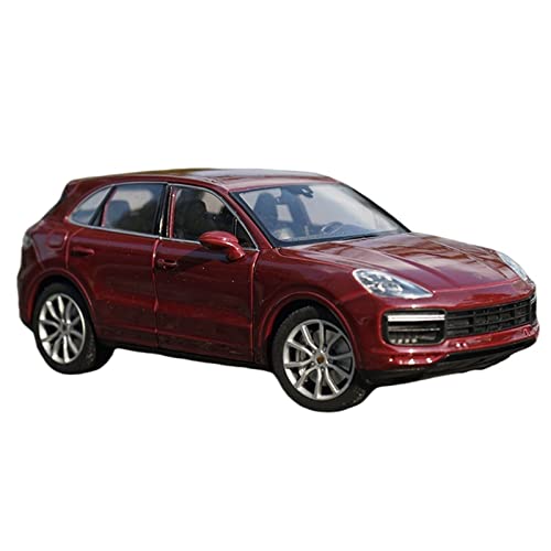 1:24 Für Porsche Cayenne Turbo SUV Druckguss Auto Metall Fertig Modellauto Spielzeug Dekoration(Rot) von XIYUEYING