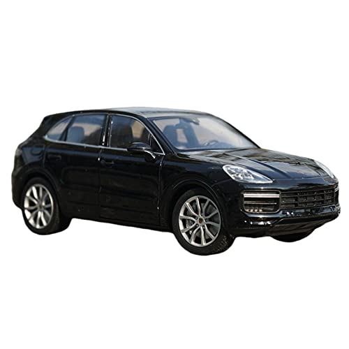 1:24 Für Porsche Cayenne Turbo SUV Druckguss Auto Metall Fertig Modellauto Spielzeug Dekoration(Schwarz) von XIYUEYING