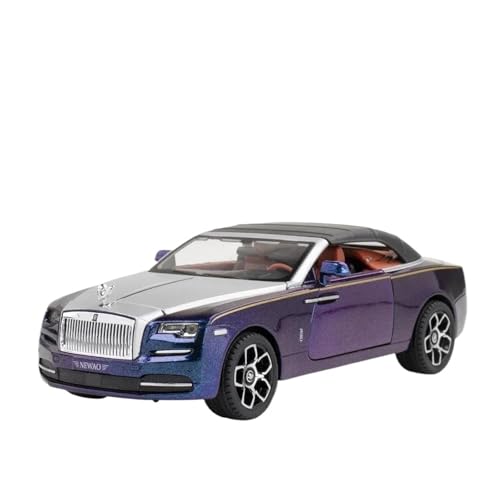 1:24 Für Rolls-Royce Dawn Cabrio Legierungsautomodell Sound Und Licht Sammlerstück Heimdekoration(Purple) von XIYUEYING