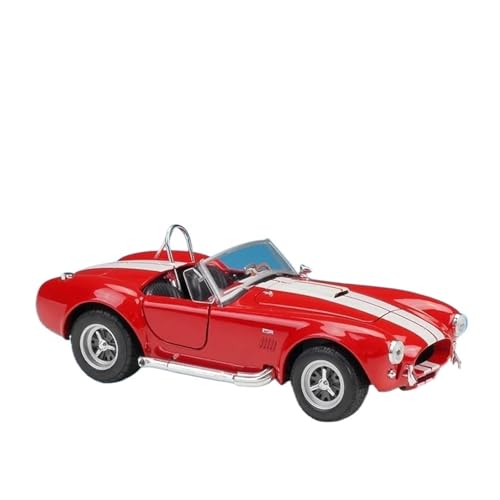1:24 Für Shelby Cobra 427 S/C 1965 Legierung Sportwagen Druckguss Klassische Simulation Auto Fahrzeuge Modell(Rot) von XIYUEYING