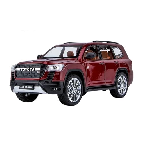 1:24 Für Toyota Land Cruiser GR Sport Legierung Spielzeugauto Modell Sound Und Licht Zurückziehen Sammlung Kind Spielzeug(Rot) von XIYUEYING