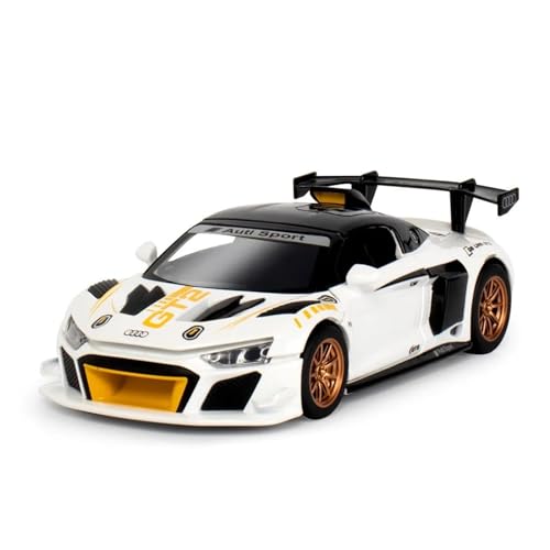 1:24 für Audi R8 LMS GT2 Rennstrecke Version Diecast Metall Modell Sportwagen Zurückziehen Auto Modell(D) von XIYUEYING