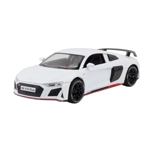 1:24 für Audi R8 V10 Plus Auto Modell Sport Gießt Druck Metall Auto Modell Simulation Sound Licht Auto Modell(C) von XIYUEYING