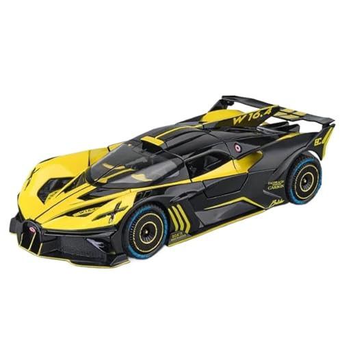 1:24 für Bugatti Bolide Legierung Sportwagen Modell Druckguss Metall Konzeptauto Modell mit Ton und Licht(C) von XIYUEYING