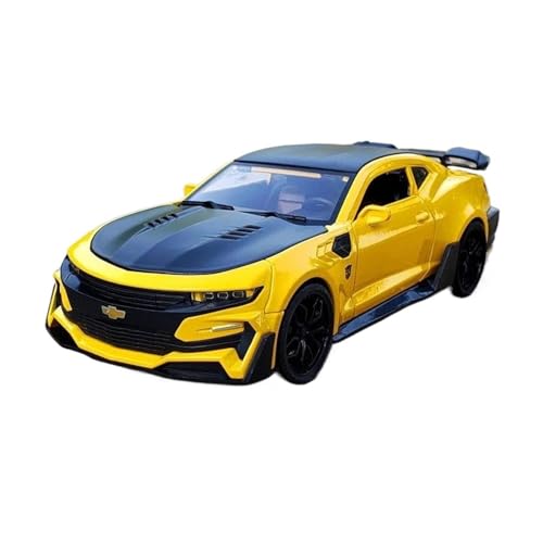 1:24 für Chevrolet Camaro Legierung Sportwagen Modell Metall Fahrzeuge Modell Simulation Sound Licht Auto Modell(C) von XIYUEYING