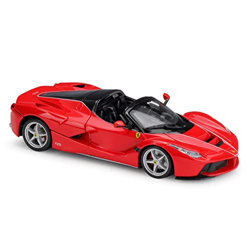 1:24 für Ferrari Laferrari Aperta Convertible Alloy Die-Cast Model Car Openable Door Collectible(Rot) von XIYUEYING