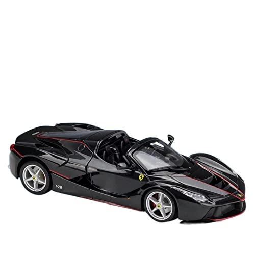 1:24 für Ferrari Laferrari Aperta Convertible Alloy Die-Cast Model Car Openable Door Collectible(Schwarz) von XIYUEYING