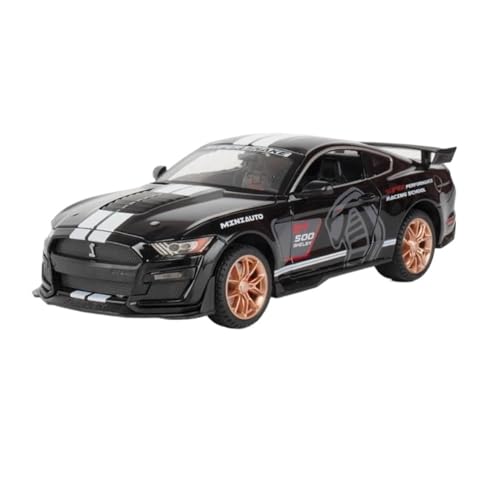 1:24 für Ford Mustang Shelby GT500 Sportwagenmodell, Druckguss, Metallautomodell, geeignet für die Sammlung(A) von XIYUEYING