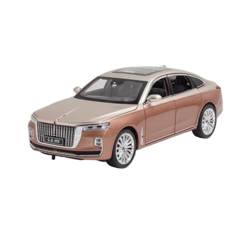 1:24 für HONGQI H9 Hohe Simulation Diecast Metall Legierung Modell Auto Sound Licht Zurückziehen Auto Modell(A) von XIYUEYING