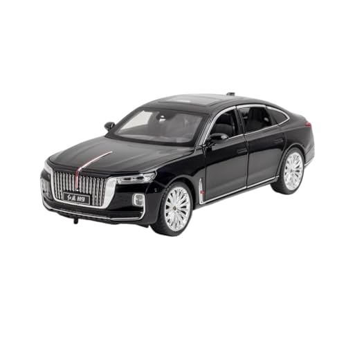 1:24 für HONGQI H9 Hohe Simulation Diecast Metall Legierung Modell Auto Sound Licht Zurückziehen Auto Modell(B) von XIYUEYING