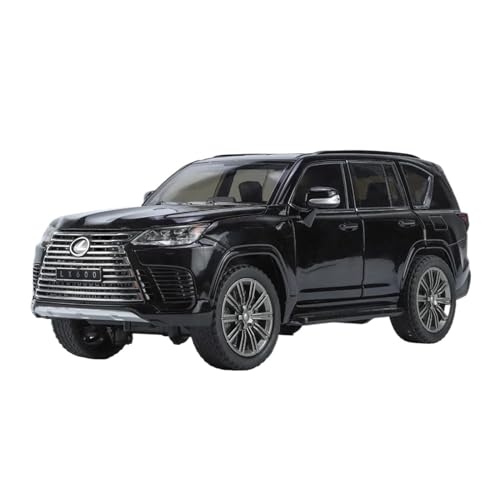 1:24 für Lexus LX600 SUV Hohe Simulation Diecast Metall Modell Auto Sound Licht Zurückziehen Auto Modell(A) von XIYUEYING