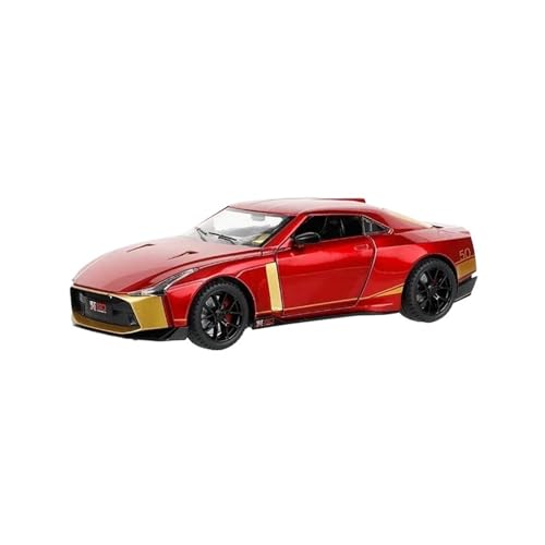 1:24 für Nissan Skyline GTR 50 Sportwagen Simulation Metall Modell Auto Sound Licht Zurückziehen Auto Modell(A) von XIYUEYING