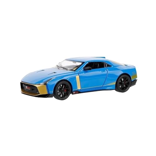 1:24 für Nissan Skyline GTR 50 Sportwagen Simulation Metall Modell Auto Sound Licht Zurückziehen Auto Modell(B) von XIYUEYING