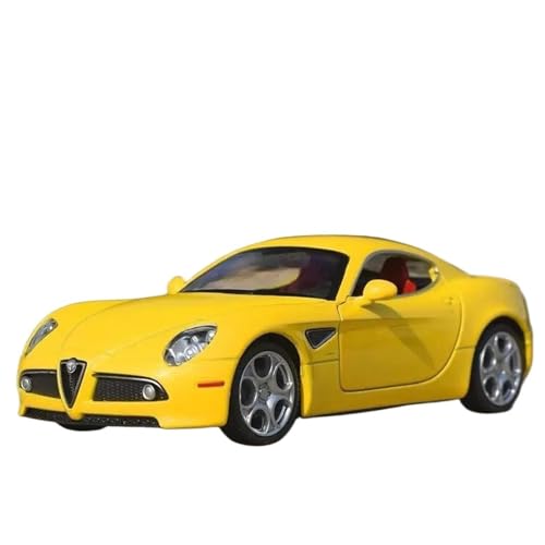 1:32 Für Alfa Romeo 8C Coupe Legierung Sportwagen Modell Druckguss Metall Rennfahrzeuge Automodell(A) von XIYUEYING