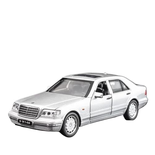 1:32 Für Benz W140 Klassische Simulation Kollektive Legierung Auto Modell Mit Sound Licht Pullback Junge Auto Spielzeug(Silber) von XIYUEYING