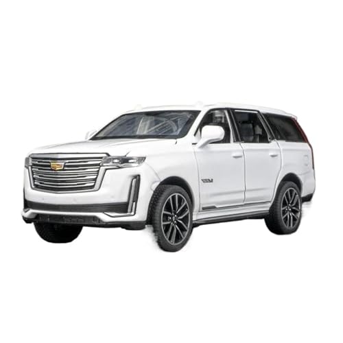1:32 Für Cadillac Escalade Off Road Legierung Auto Modell Sound Licht Spielzeug Sammlung Display Ornamente(White) von XIYUEYING